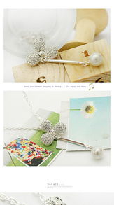 璀璨風(fēng)尚 廠家直銷(xiāo)滿(mǎn)鉆三葉草垂直珍珠耳墜耳釘——明星同款，點(diǎn)亮你的美